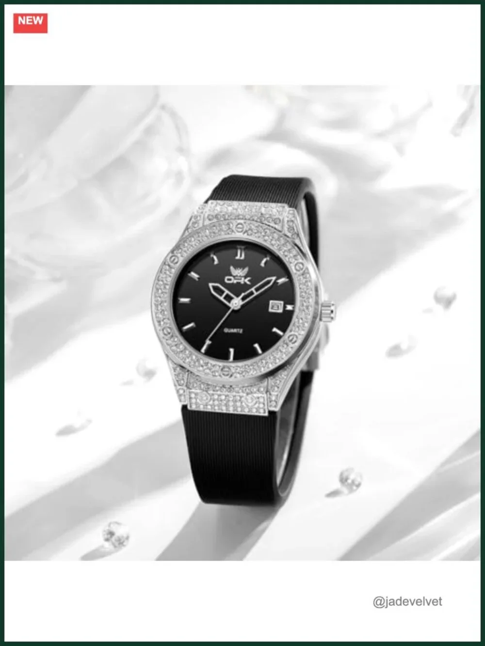 Womens Luxury Diamond Bracelet Watch Waterproof Analog Automatic